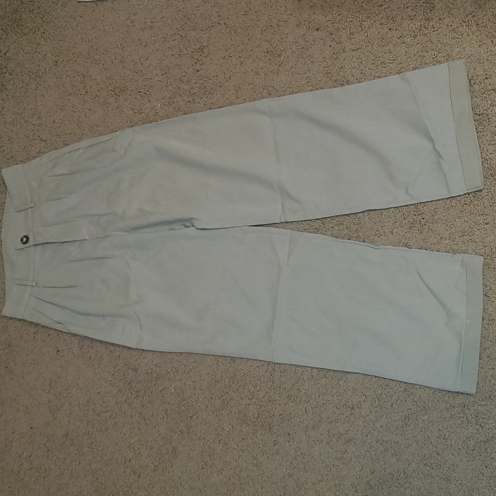 DAZY Solid Fold Pleat Tailored Pants